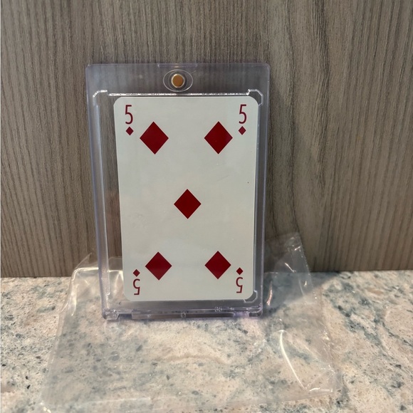Authentic Louis Vuitton LV Playing Card in Case - 5 Of Diamonds - Picture 2 of 3